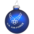U.S. Air Force - Deep Blue - Glass Ball Ornament