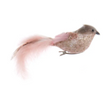 Pink Glittered Bird with Smooth Finish – Two by Seven Inches