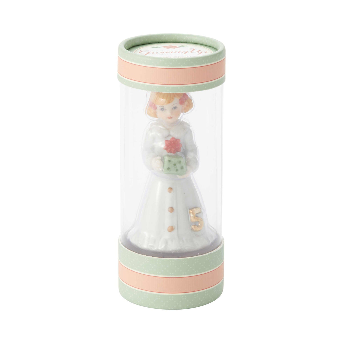 Growing Up Girl Ornament - Brunette Babies 1st