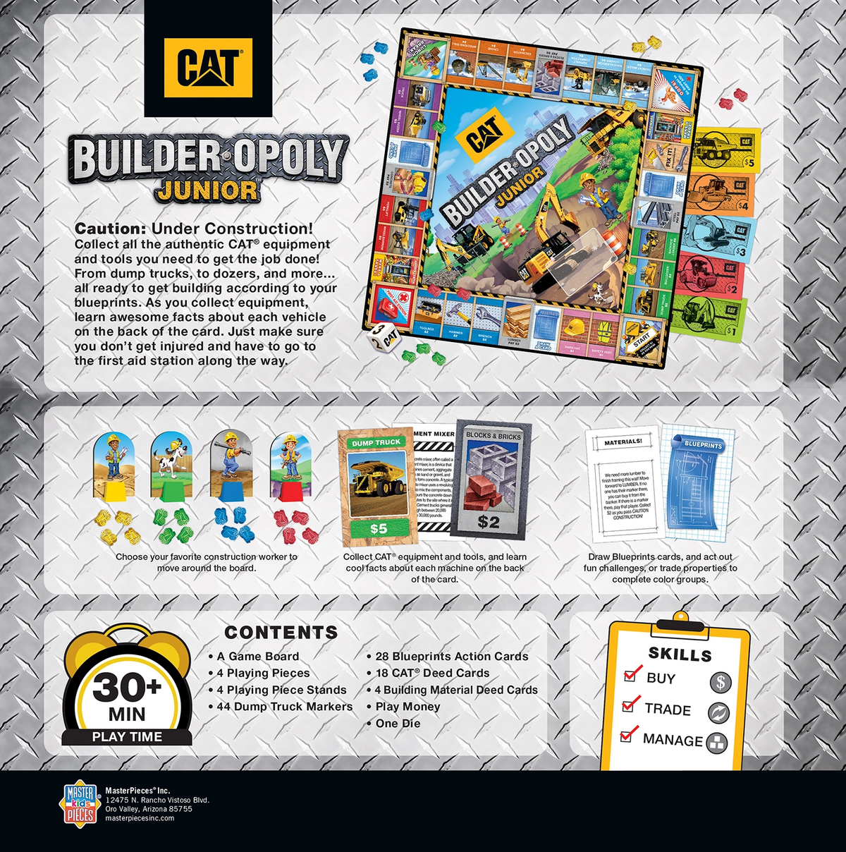 CAT - Builder Opoly Junior Board Game