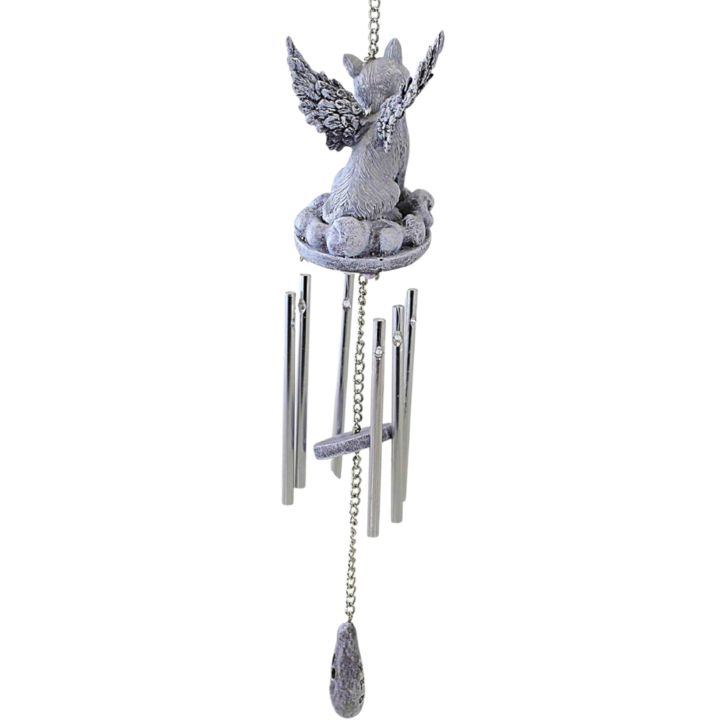 Angelic Cat Memorial Windchime – 17 Inch
