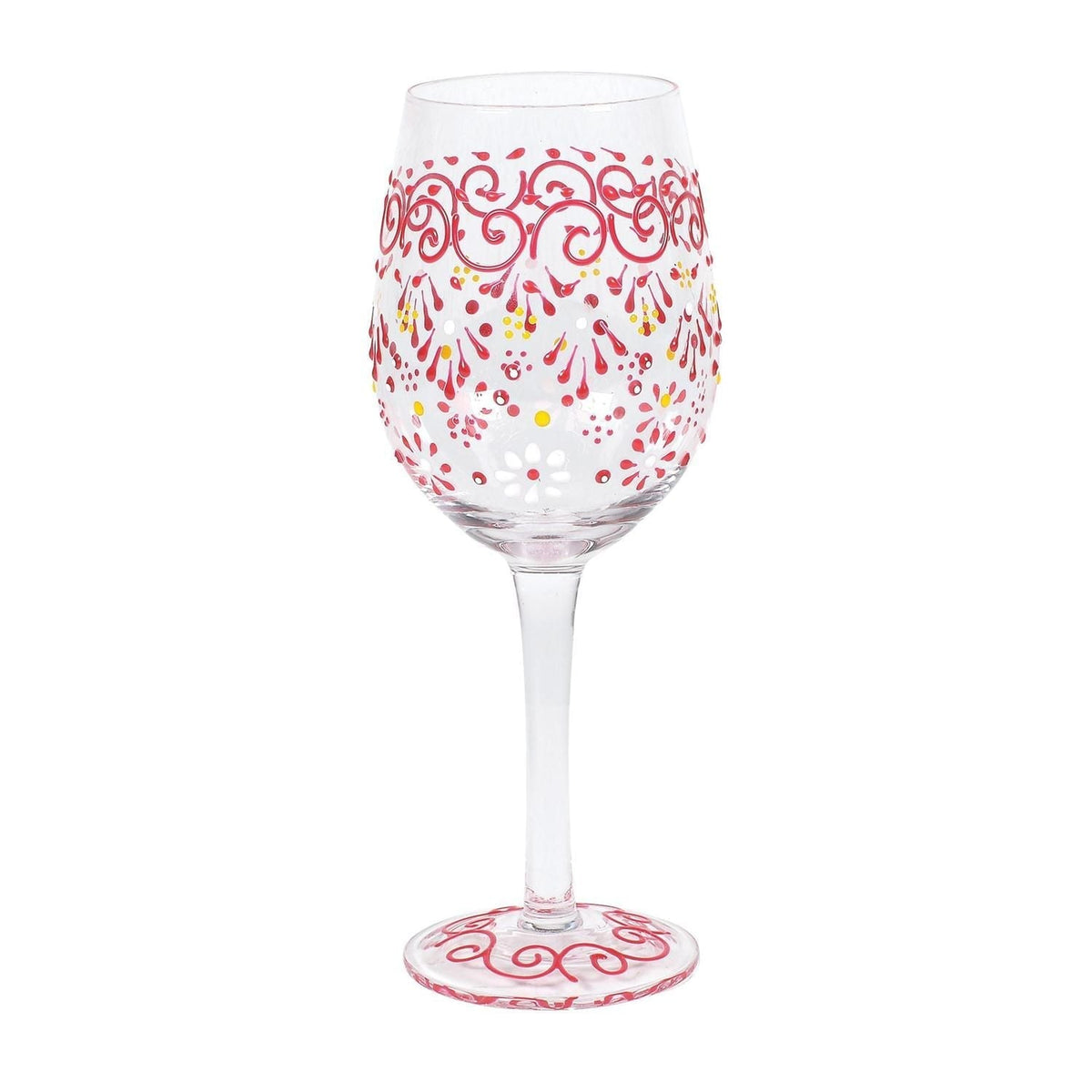 Melon Henna Stem Wine Glass