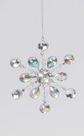 5" Snowflake Ornament - Round