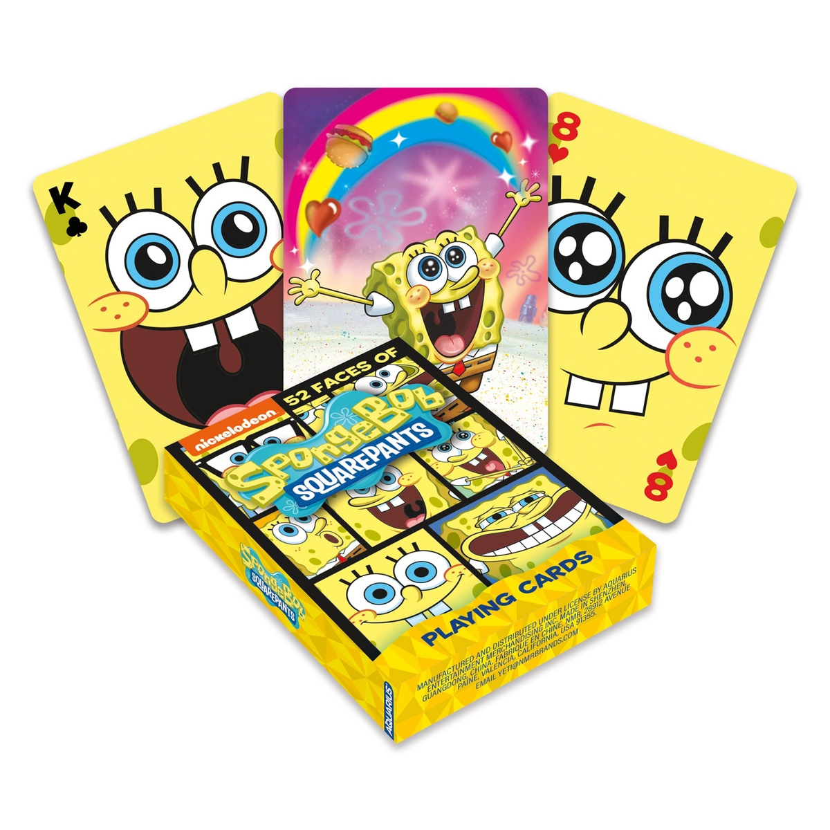 SpongeBob SquarePants Faces Playing Cards