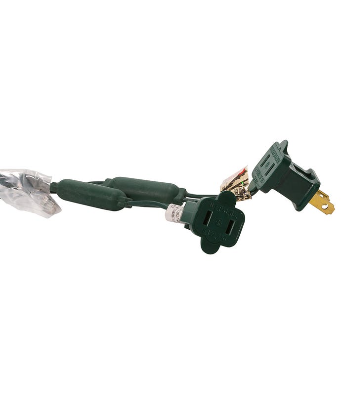 100-Light 5mm Red LED Green Wire Light Set