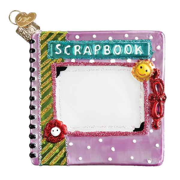 Glass Scrapbook Ornament