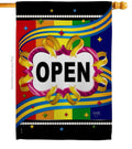 Rainbow  Brights Welcome Open Flag