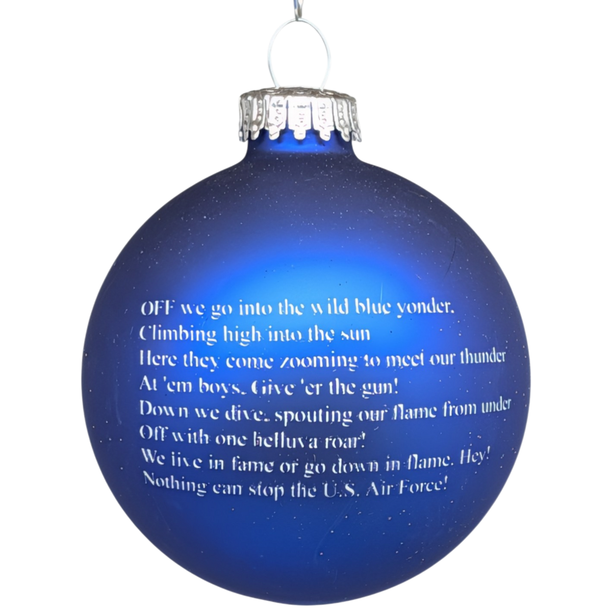 U.S. Air Force - Deep Blue - Glass Ball Ornament