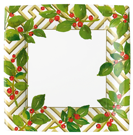 Holly and Fretwork - Salad Plate
