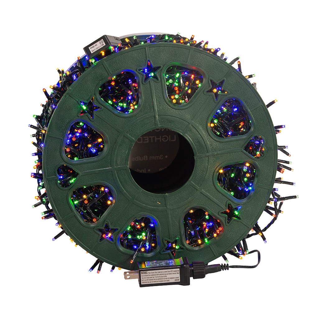 1800-Light Multi-Color LED Rice Light Set - 148 Feet