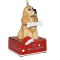 Cocker Spaniel with Bone Ornament