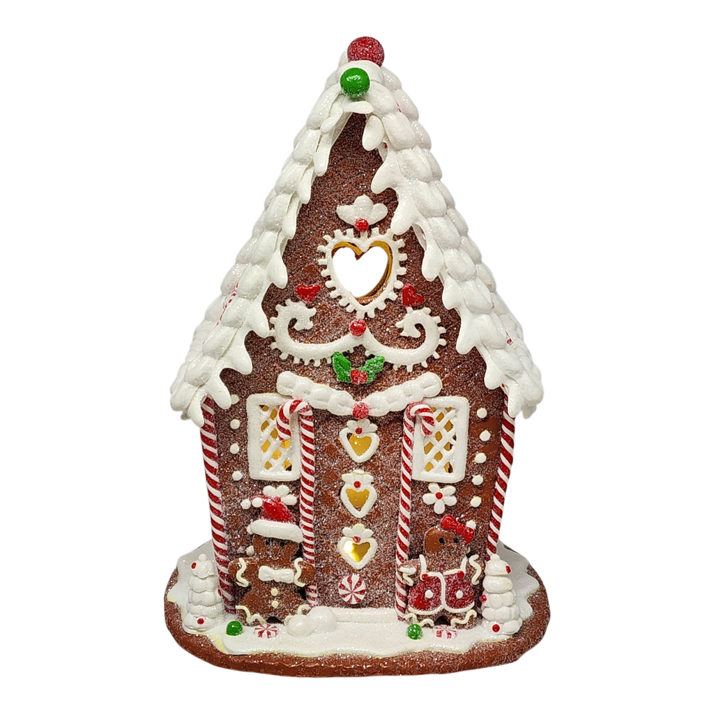 Whimsical Lighted Gingerbread Cottage