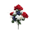 Red White and Blue Flower Bouquet