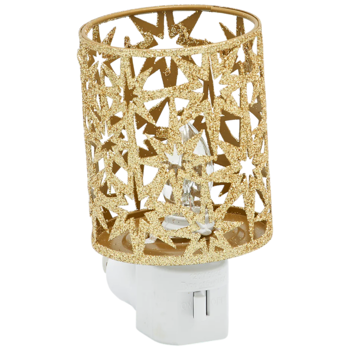 Gold Star Cutout Pattern Night-Light