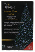 USB powered 1000 Superbright LED (82 foot) Green Wire Multifunction Lights with Timer - Cool White