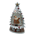 Lighted Gingerbread Santa Water Globe