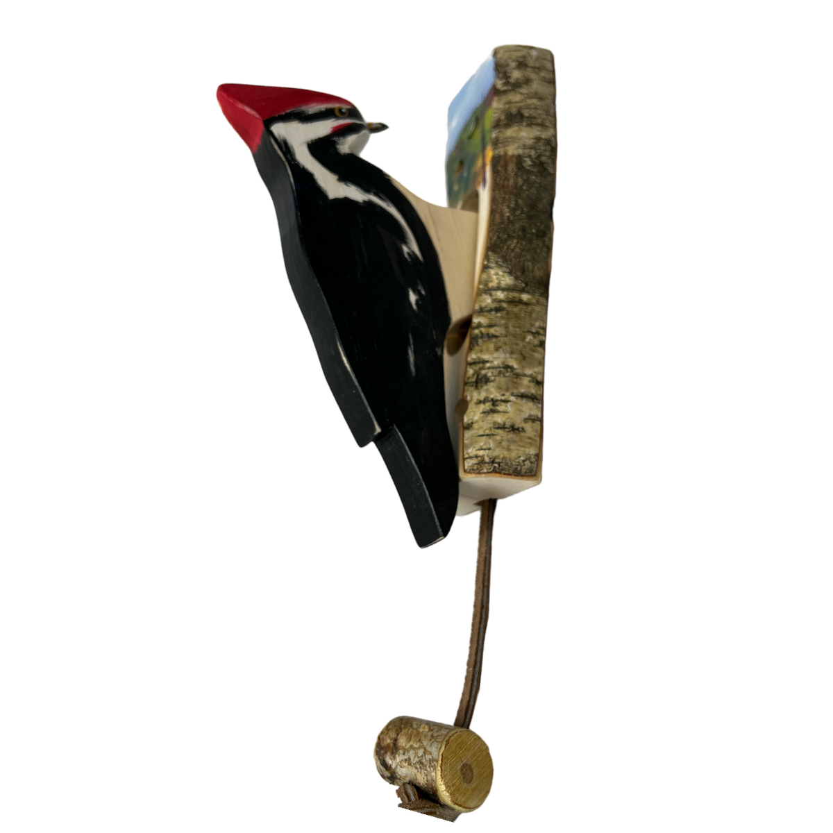 Wooden Bird Door Knockers - Piliated Woodpecker