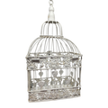 Hanging Metal Birdcage with Fliptop Lid