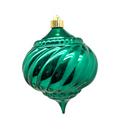 6" (150mm) Commercial Shatterproof Ball Ornament - Blarney Green Onion