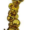 70 Inch Metal Jingle Bell Garland - Gold
