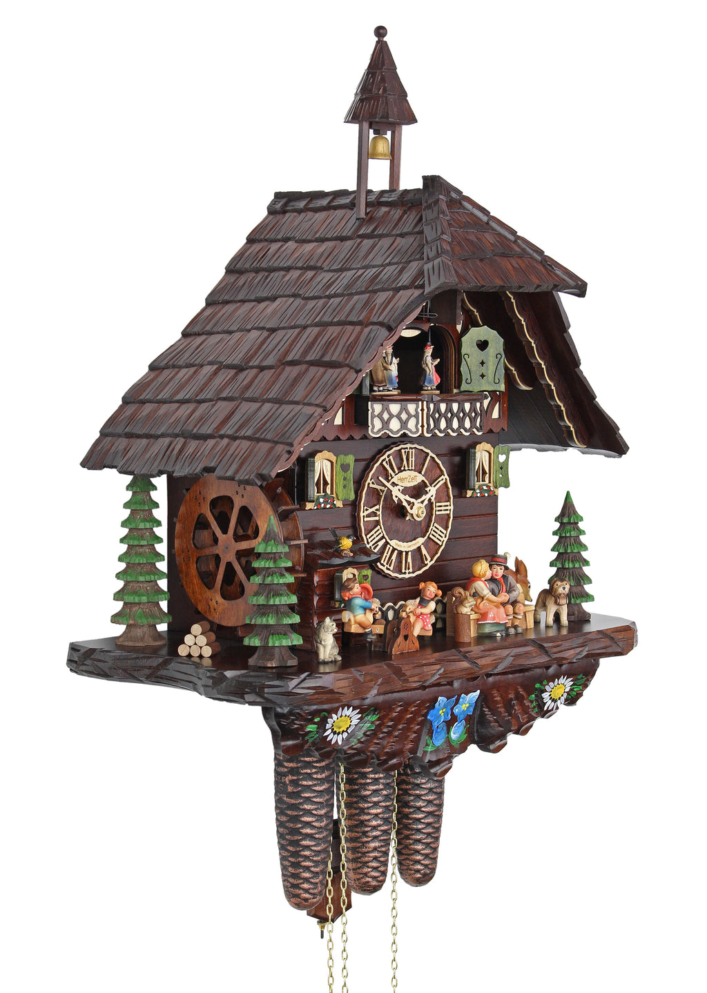 Happy Family - HerrZeit by Adolf Herr Cuckoo Clock