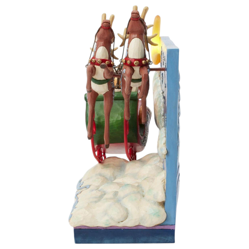 Lighted St. Nicholas is on His Way Figurine