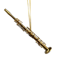 Brass Clarinet Ornament In A Case