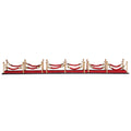 Village Red Carpet with Stanchion Posts - 7 Piece Set