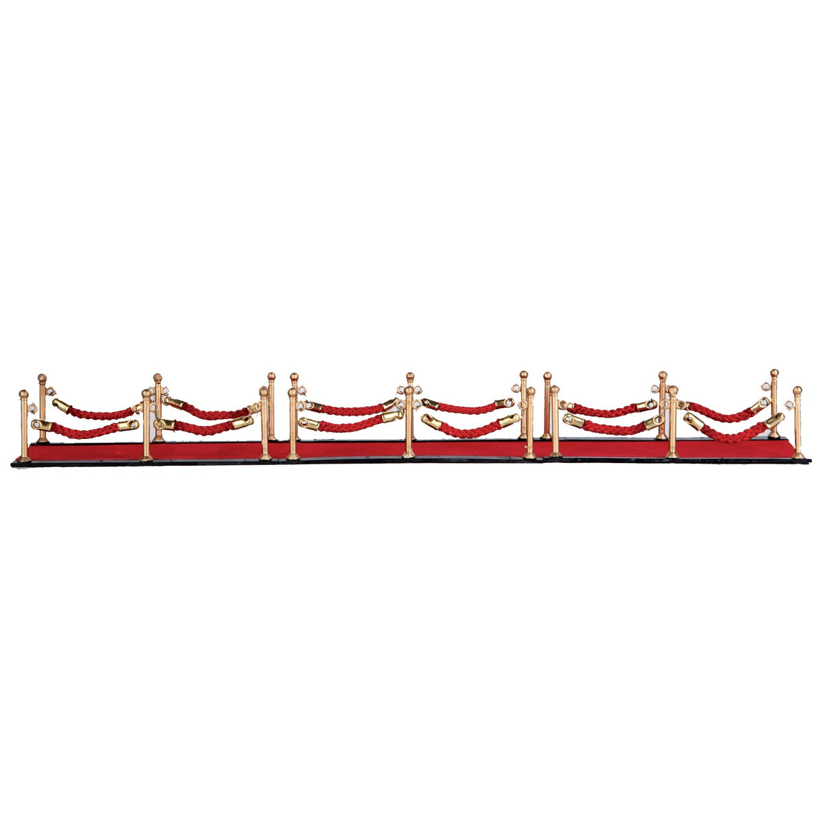 Village Red Carpet with Stanchion Posts - 7 Piece Set