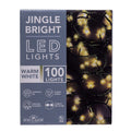 Jingle Bright 100 LED Light Set - Warm White - Green Wire