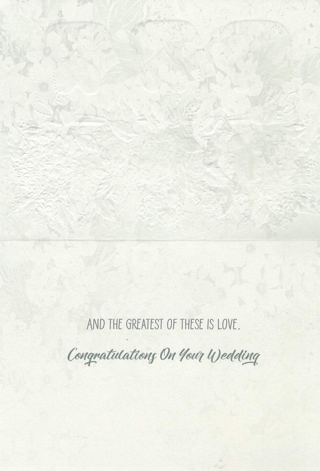 Faith Hope Love Card  - Wedding Card