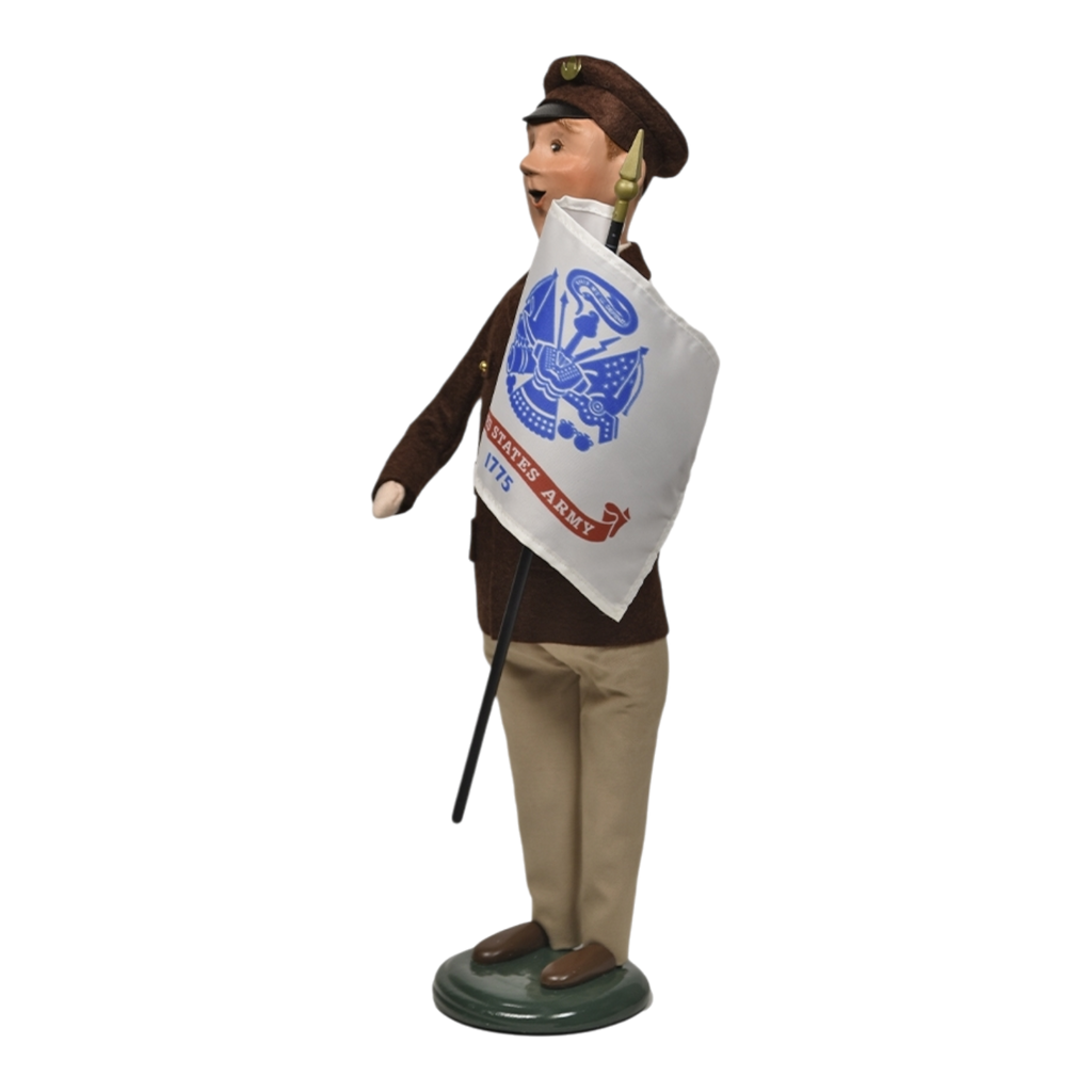Army Man with Flag