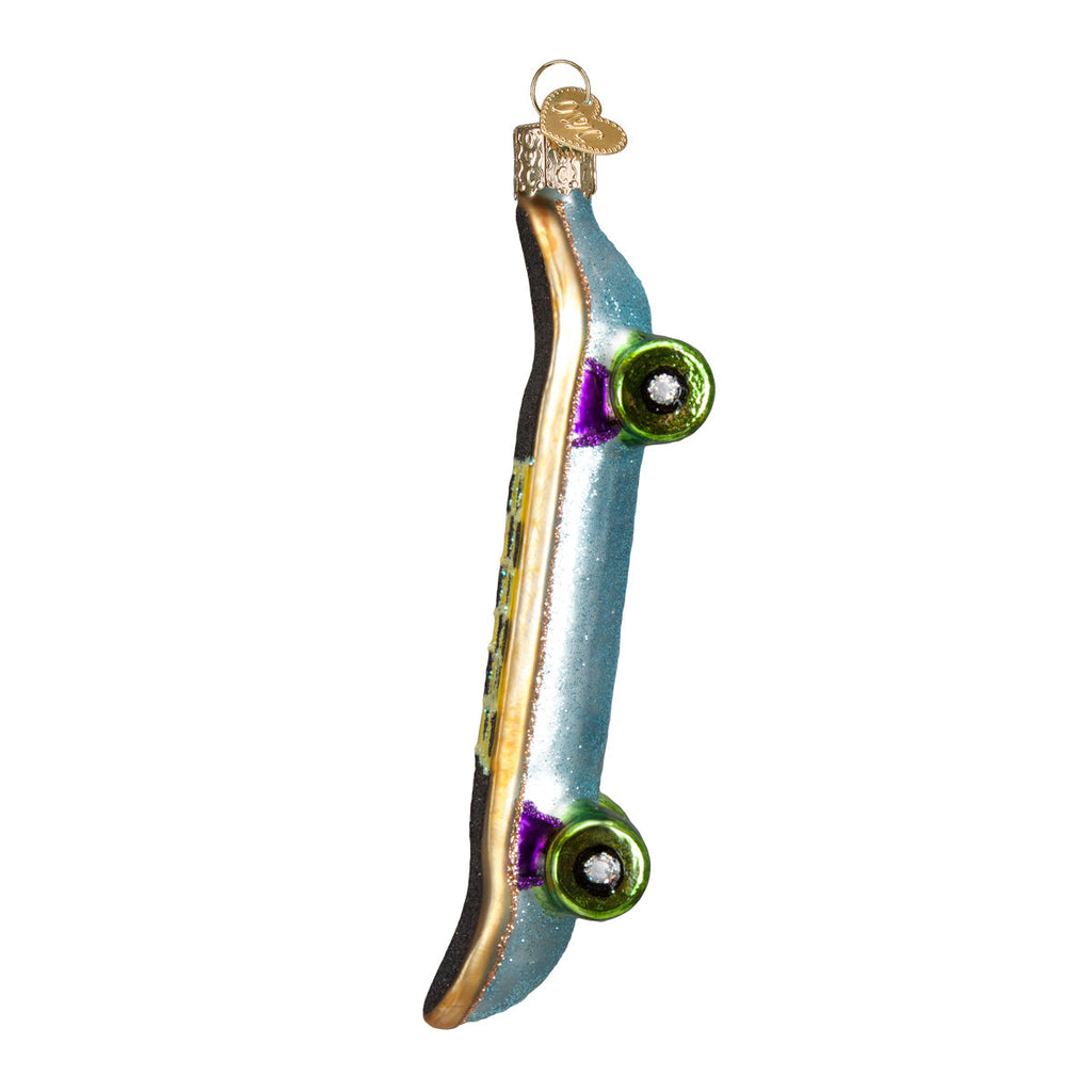 Skateboard Ornament Glass Ornament