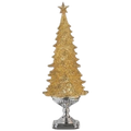 Gold Lighted Glitter Swirl Tree – 20 Inch