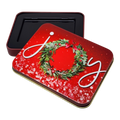 Christmas Gift Card Tin - Joyful Wreath