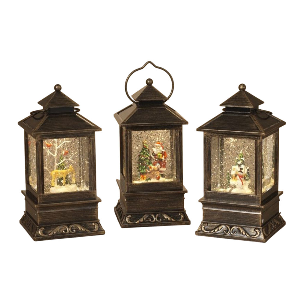 Holiday Lantern Snowglobe -