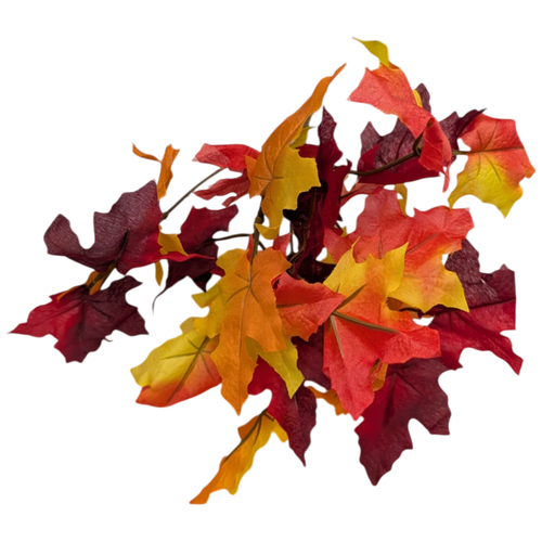 14-Inch Autumn Maple Leaf Bush