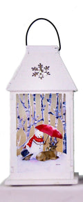 B/O Lit Lantern - Snowman