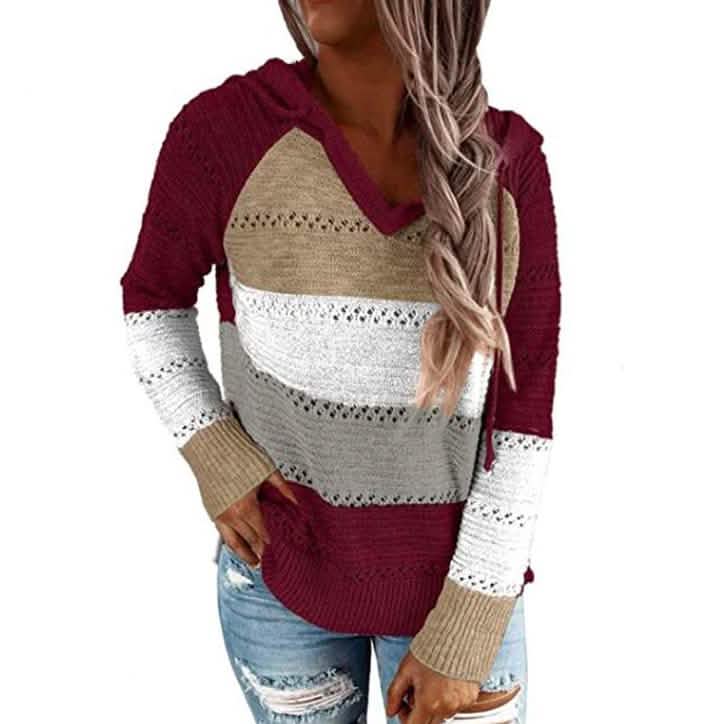 Women's Lightweight and Breathable Knit Hoodie