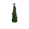 Glitter Cardinal Tree Medium