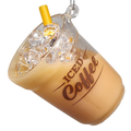 Liquid-Filled Glass Iced Coffee Ornament
