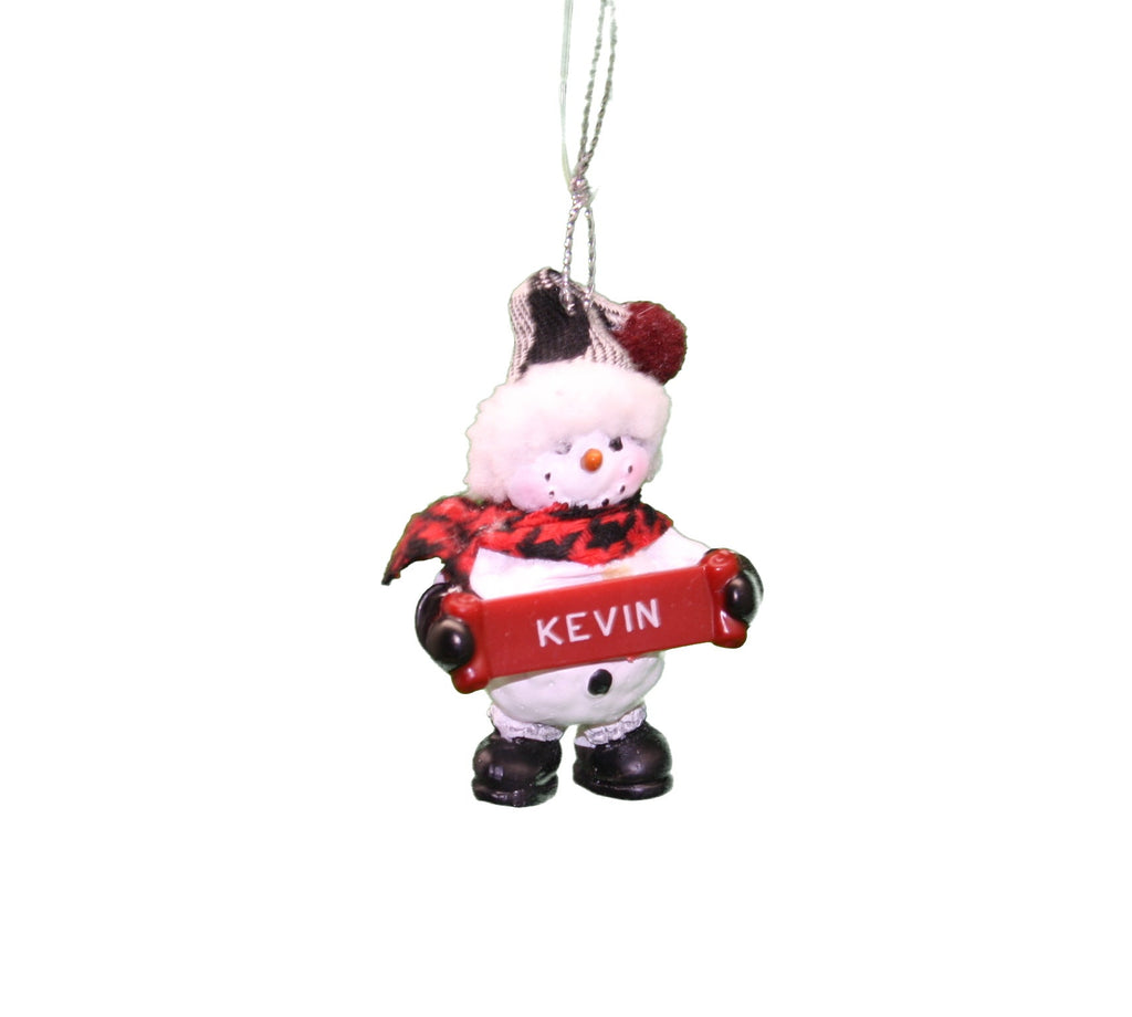Cozy Snowman Ornament (Letters G - R) -