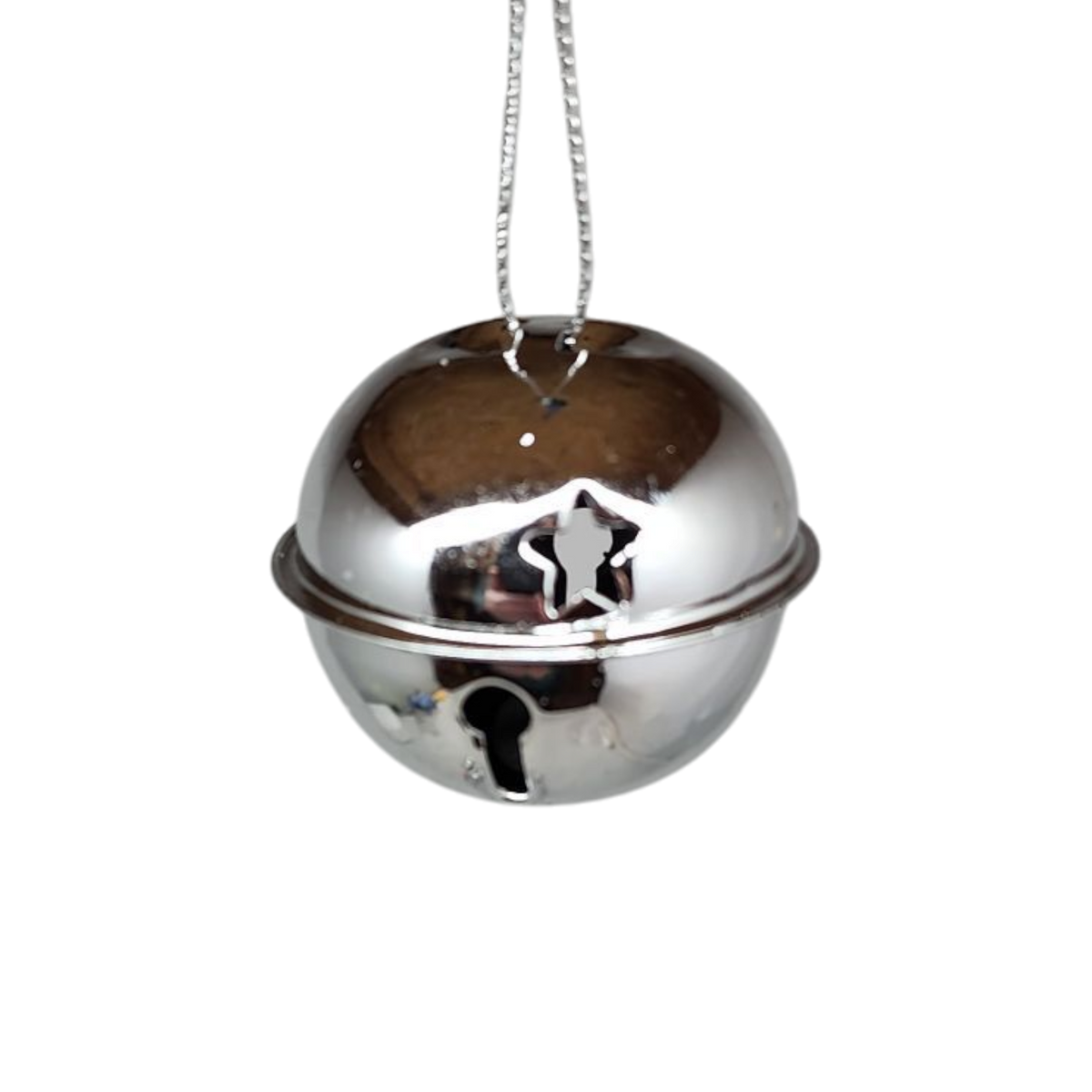 Jingle Bells (8 pack) - 50mm - Silver