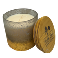 Candle in a Mercury Glass Jar - 4 Inch - Fresh Linen Scented