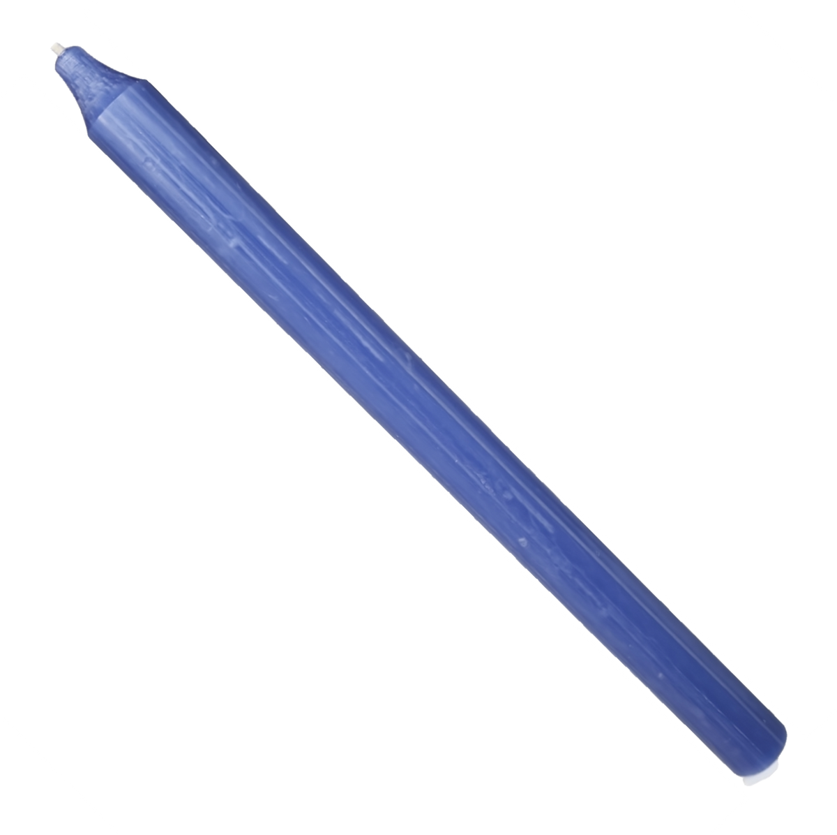 Rustic Taper Dinner Candle - 12 Inch Periwinkle