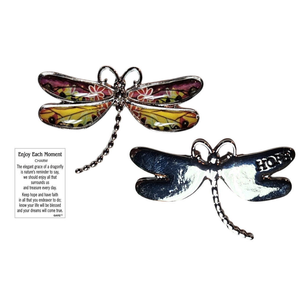 Dragonfly Inspriational Pocket Charm -