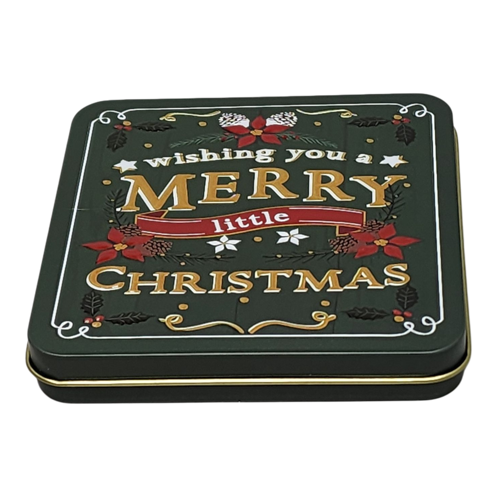 Christmas Gift Card Tin - Wishing you a Merry Little Christmas