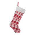 Red Nordic Snowflake Stocking