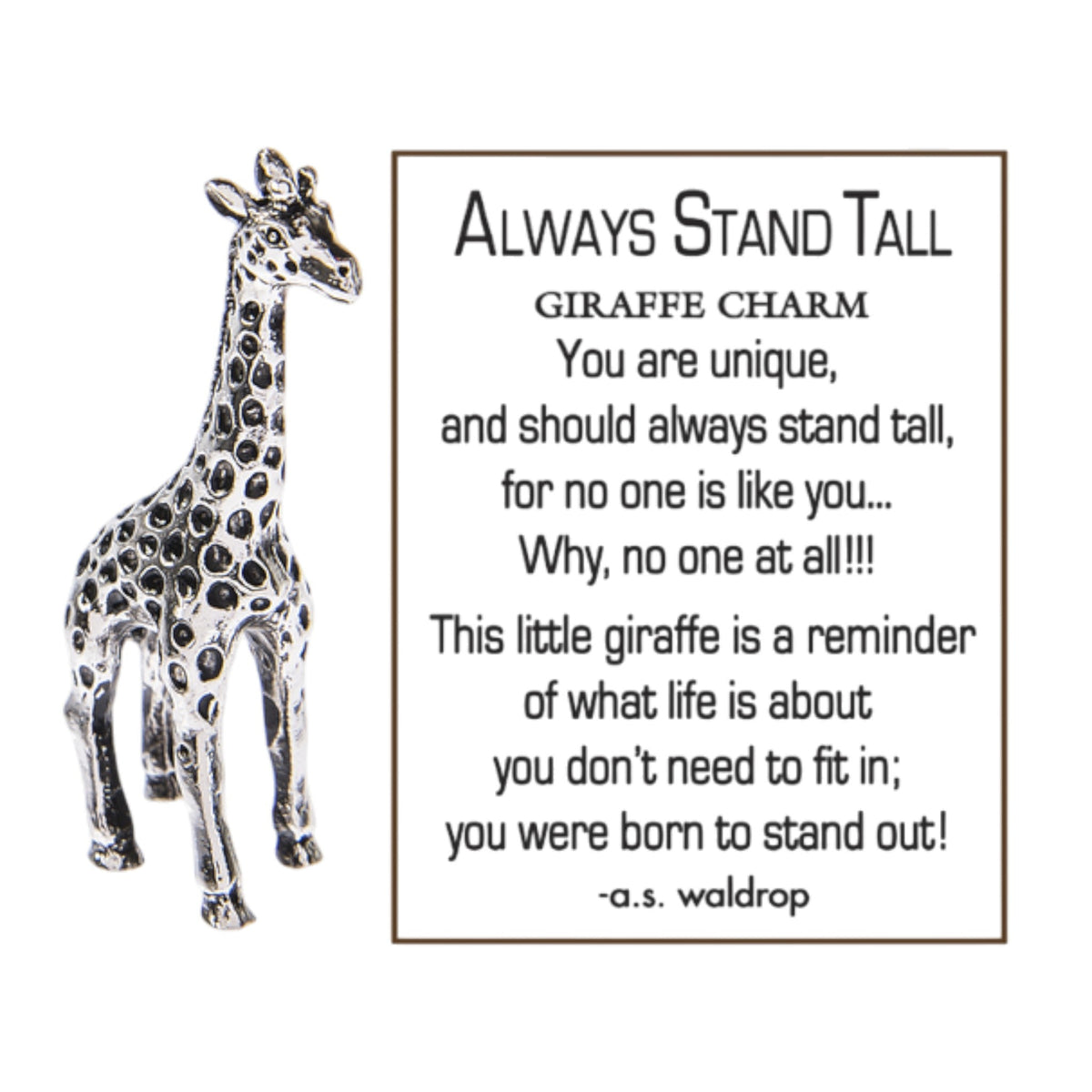 Always Stand Tall (Giraffe) Charm