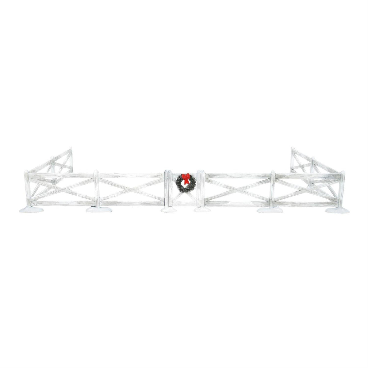 White Crossbuck Fence Set